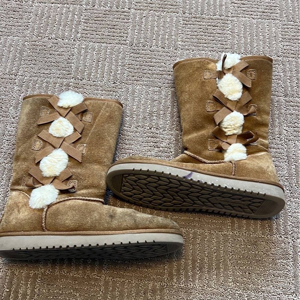 Ugg koolaburra bow chestnut brown size 9 - Picture 6 of 8